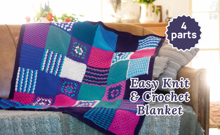 Easy Knit and Crochet Blanket Make-Along