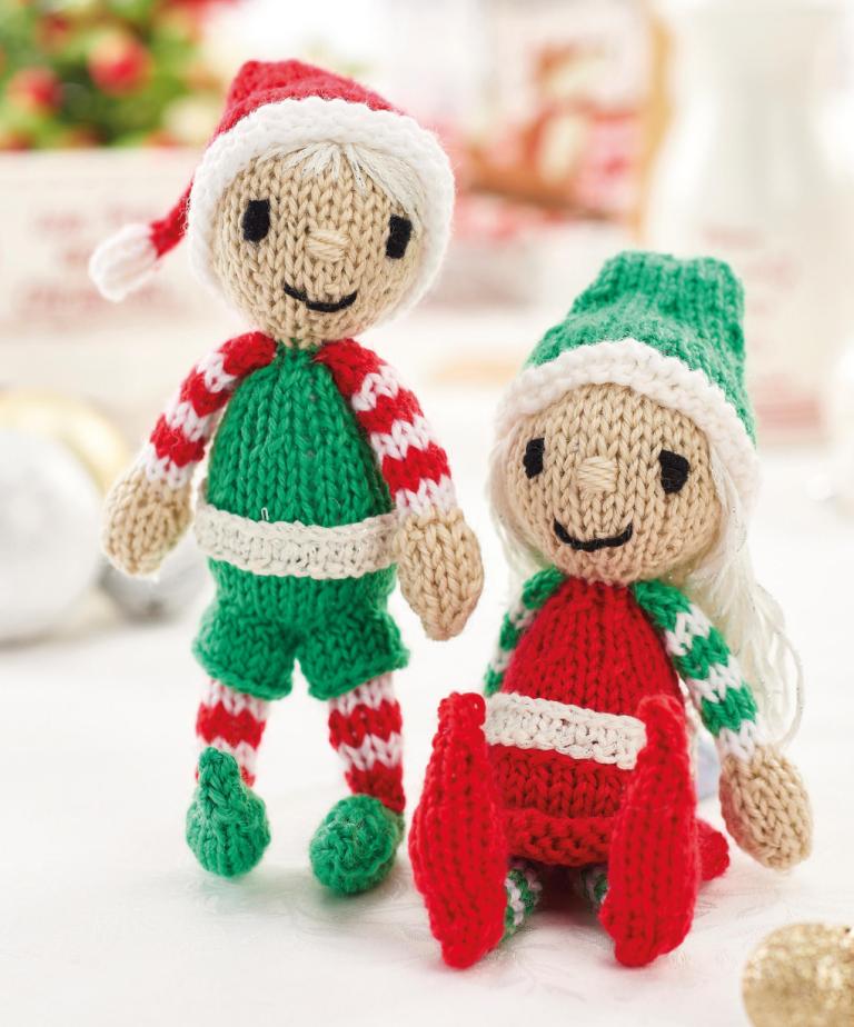 Quick Christmas Elves | Knitting Patterns | Let's Knit Magazine