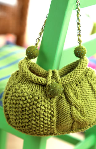 Audrey Bag | Knitting Patterns | Let's Knit Magazine