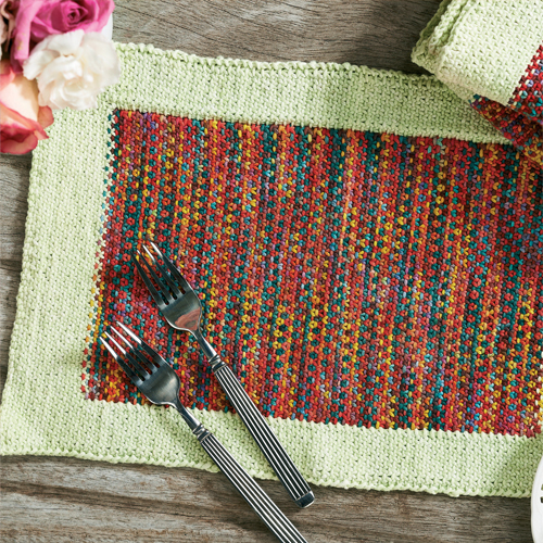 Easy Beginner Placemats Knitting Patterns Let s Knit Magazine