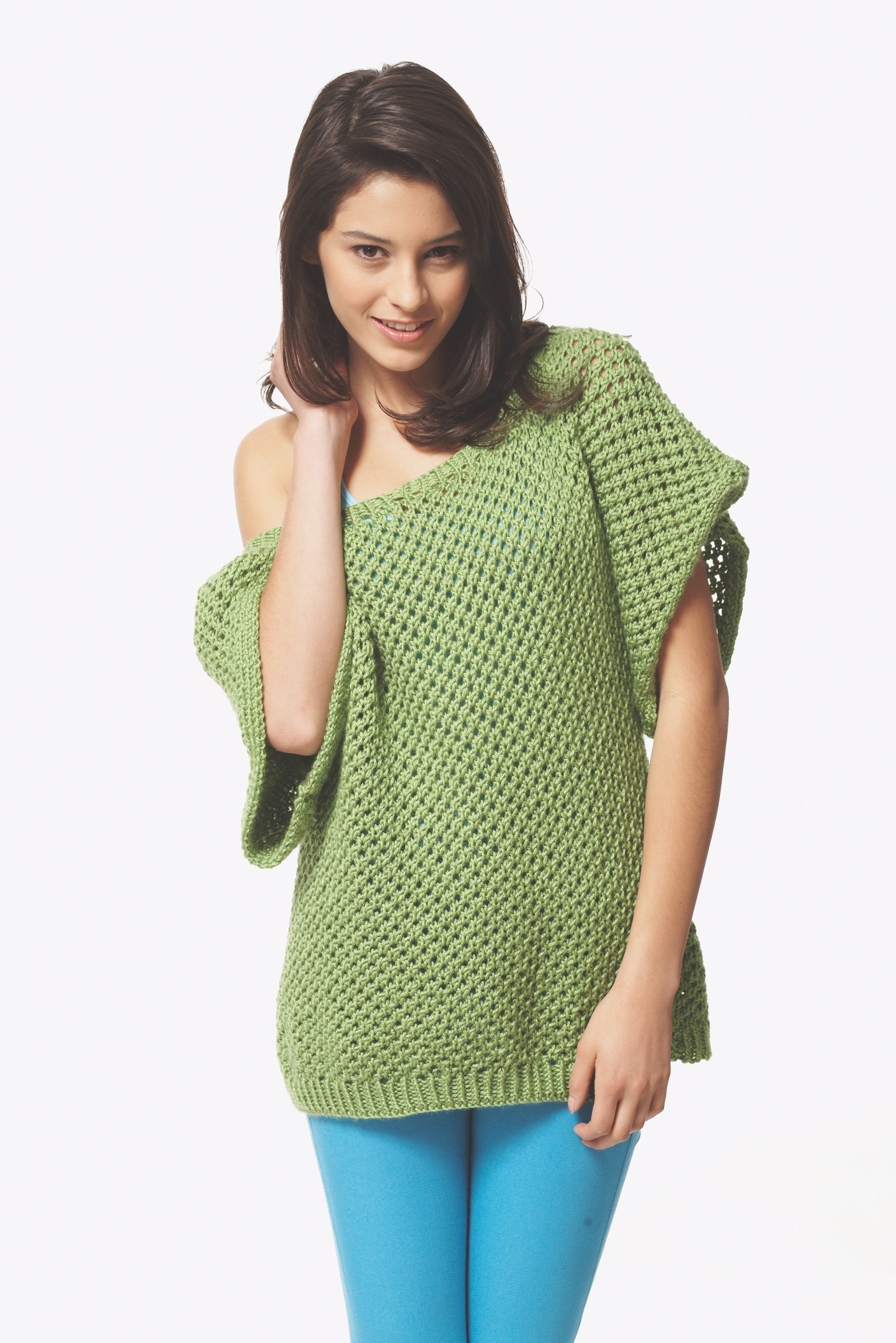Bernat Mesh Top | Knitting Patterns | Let's Knit Magazine