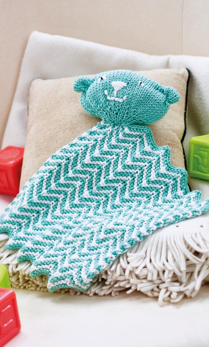 Knitted baby discount comforter free pattern