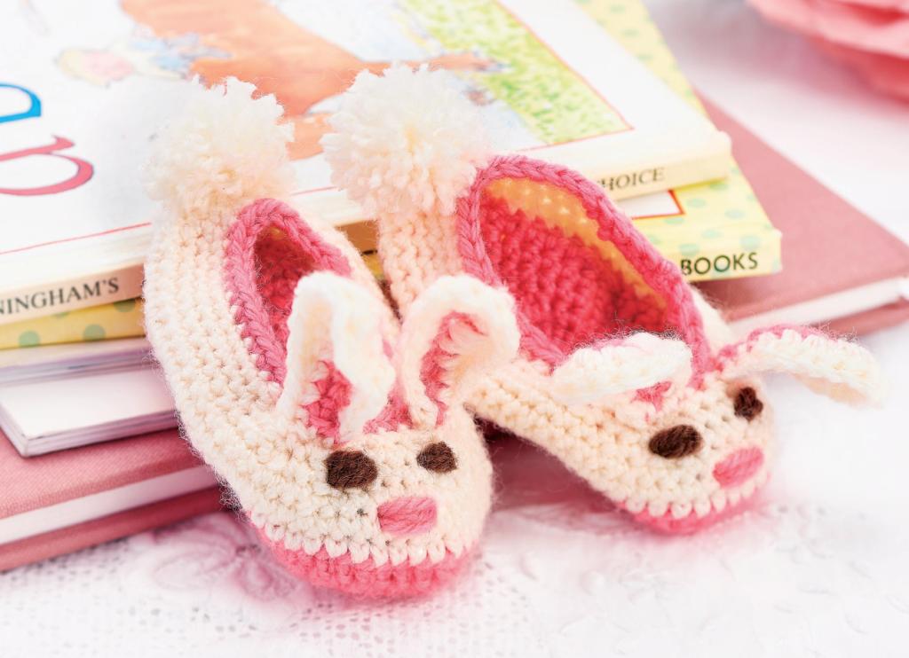 Crochet bunny slippers for on sale adults