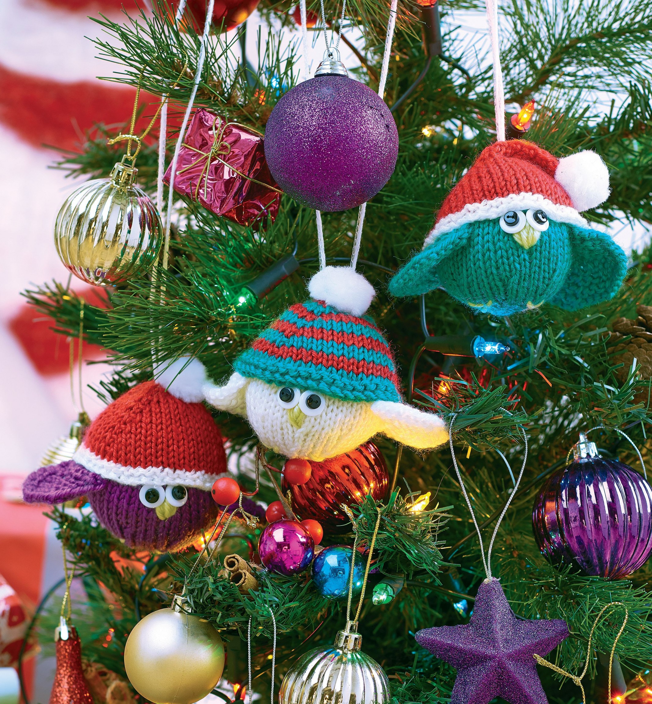 Knitted Festive Birdies Knitting Patterns Let's Knit Magazine