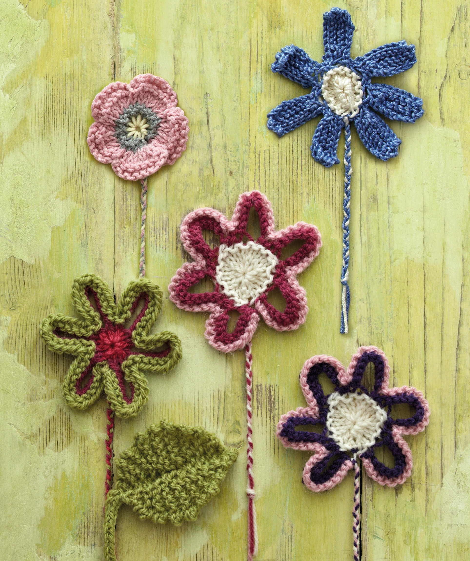 Floral Embellishments Knitting Patterns Let's Knit Magazine