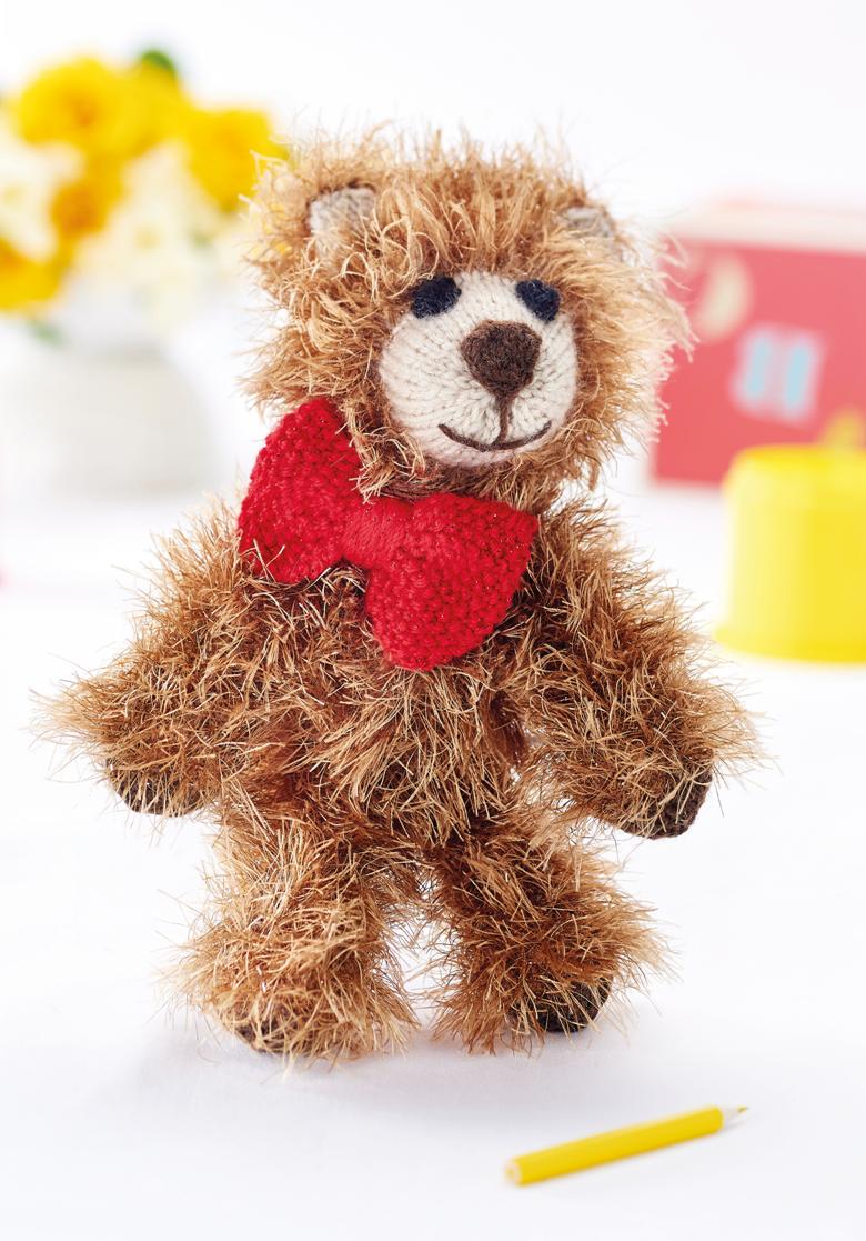 Fluffy teddy bear store knitting pattern