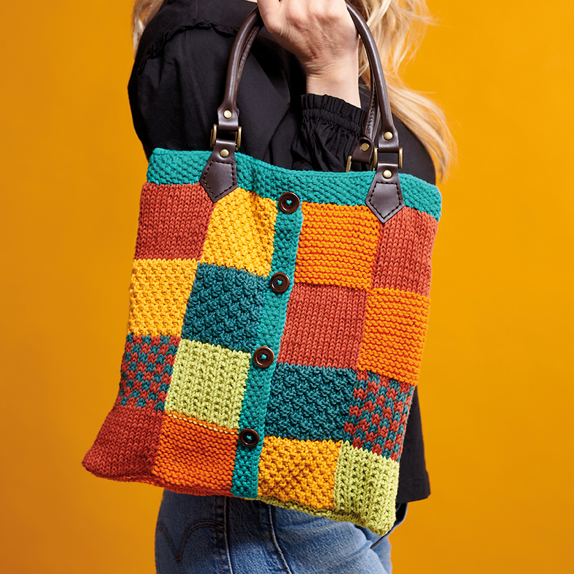 Knitting tote sale