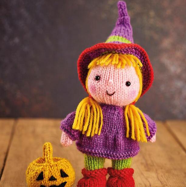 Knitted Halloween Witch Knitting Patterns Let's Knit Magazine