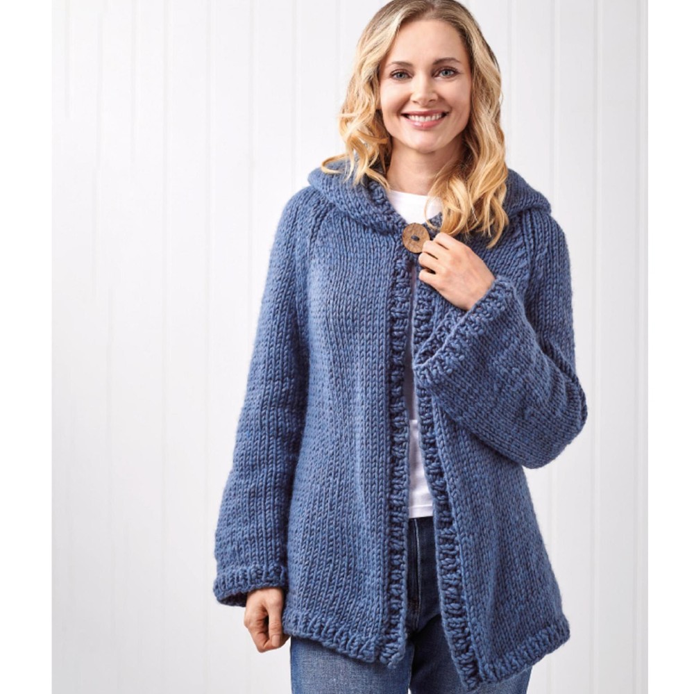 Knitted Hoody Cardigan | Knitting Patterns | Let's Knit Magazine