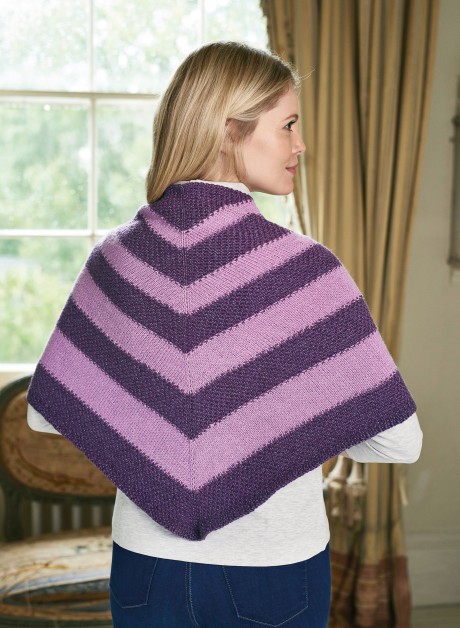 Stripe Shawl | Knitting Patterns | Let's Knit Magazine