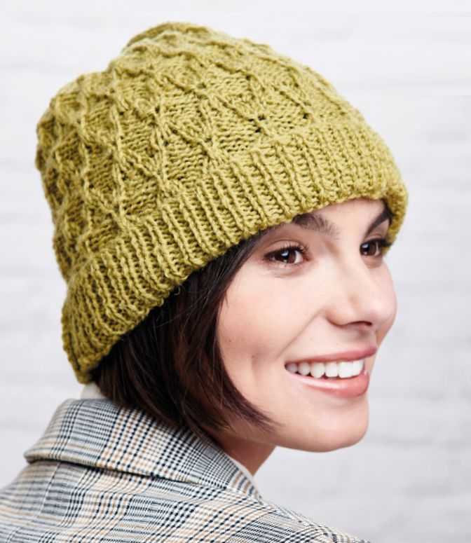 How To Knit A Lattice Stitch Hat | Knitting Patterns | Let's Knit Magazine