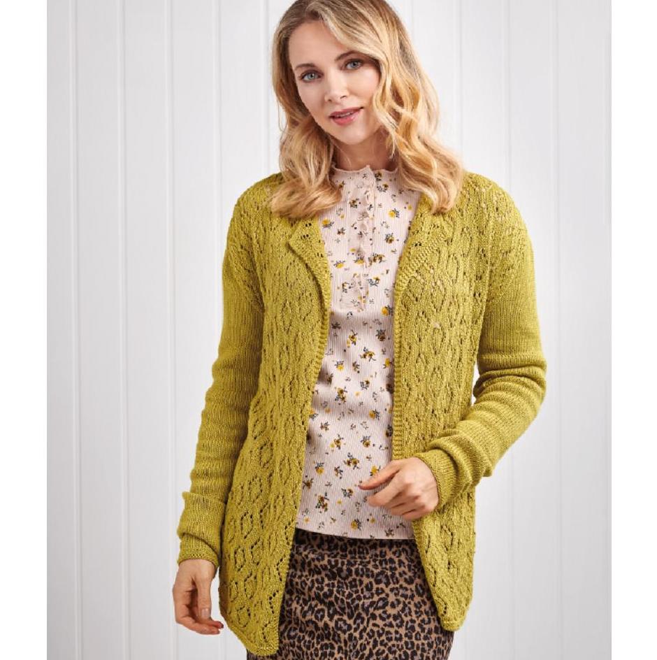 Long Lace Cardigan | Knitting Patterns | Let's Knit Magazine