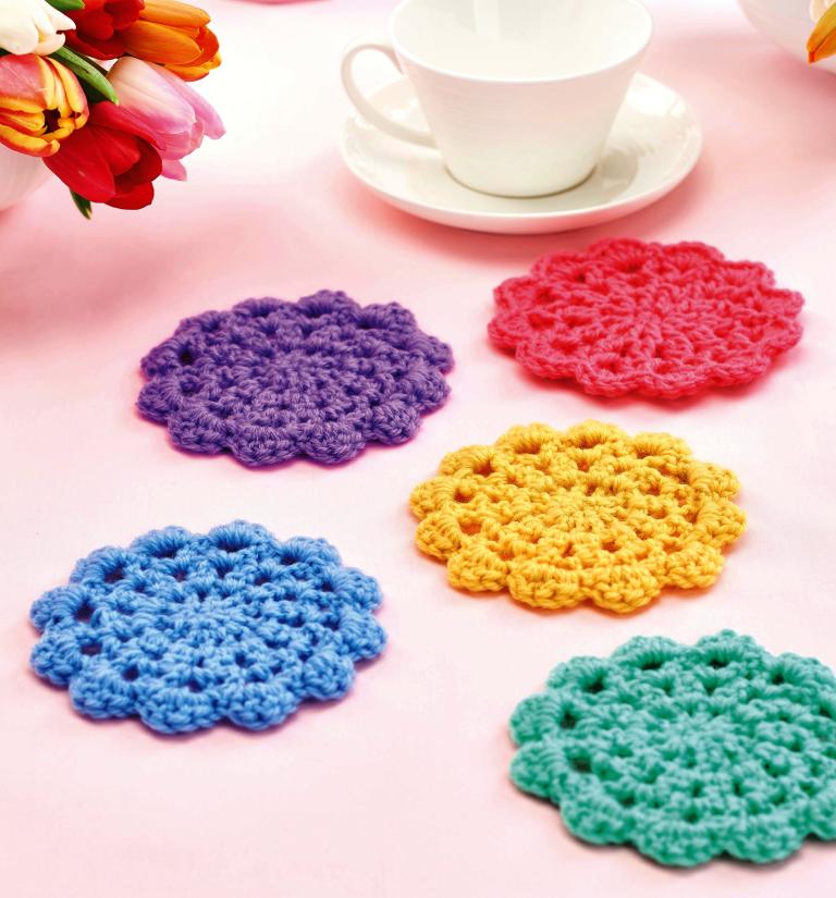 Mandala Coasters Crochet Patterns Let s Knit Magazine