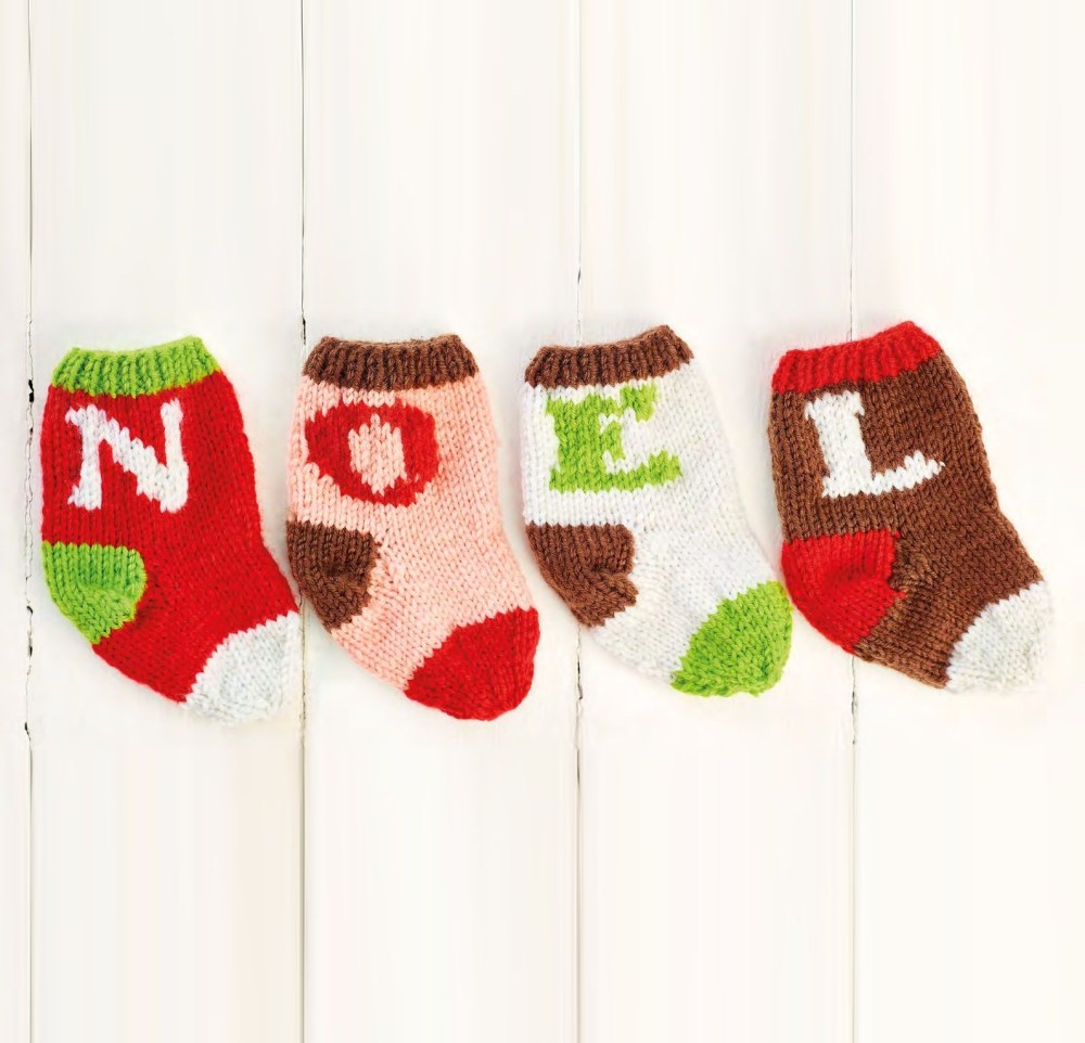 Personalised Christmas Stockings With Alphabet Charts Knitting Patterns Lets Knit Magazine 7921