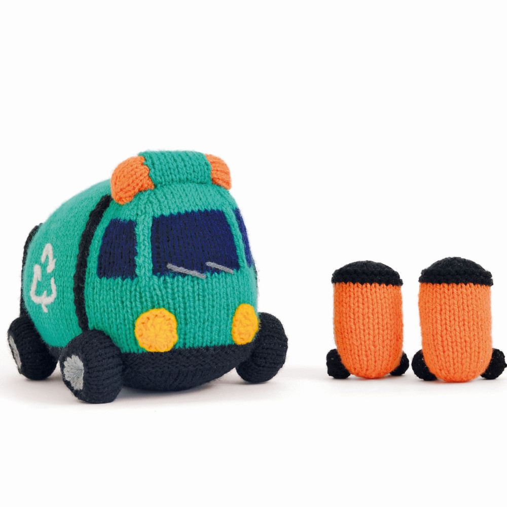 Recycling Truck and Wheelie Bins Toy Knitting Pattern | Knitting ...