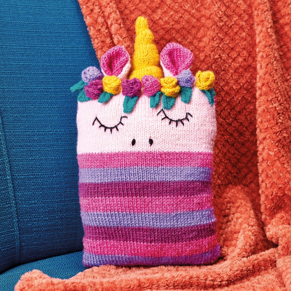 Knitted Unicorn Cushion Knitting Patterns Lets Knit Magazine