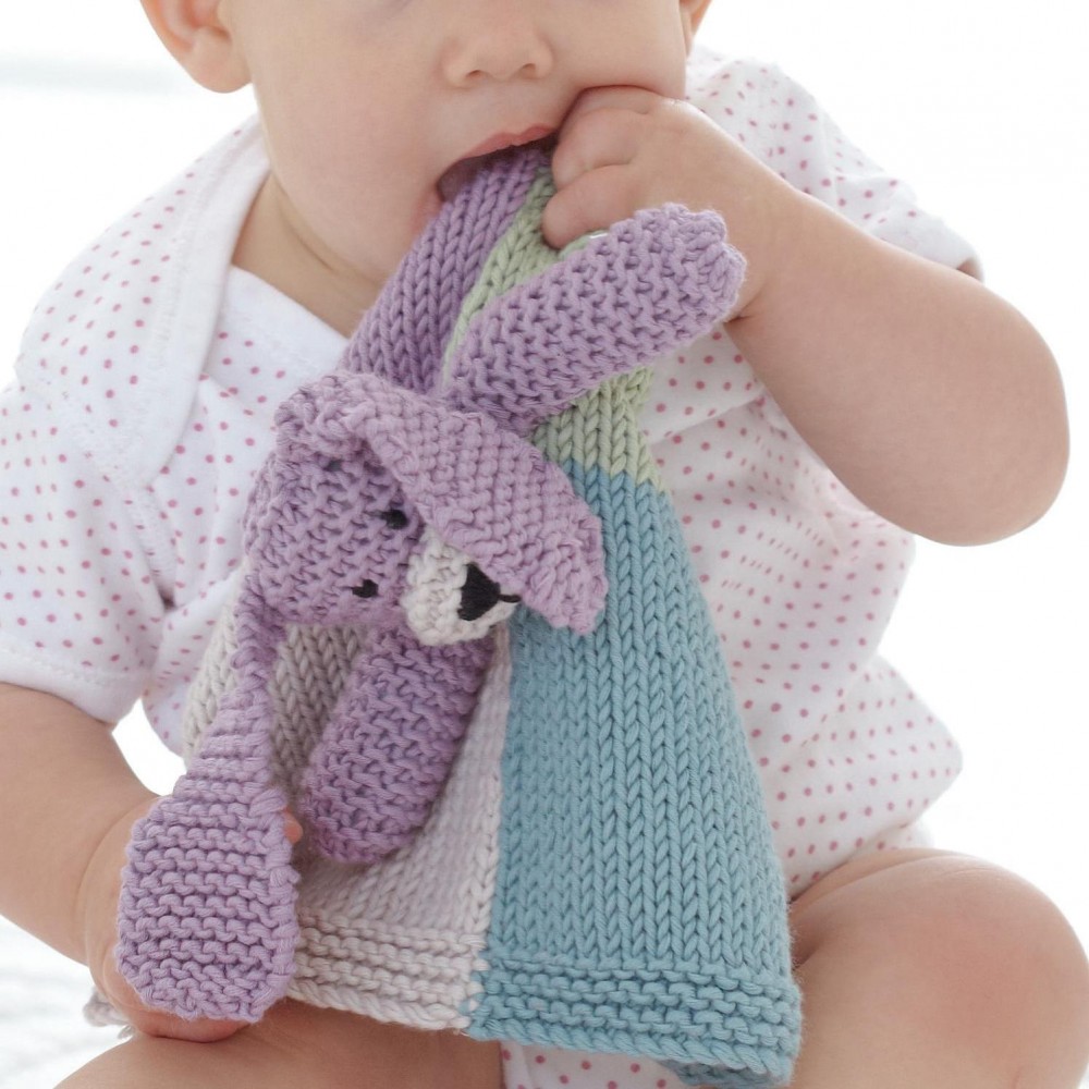 Baby Dog Comforter | Knitting Patterns | Let's Knit Magazine