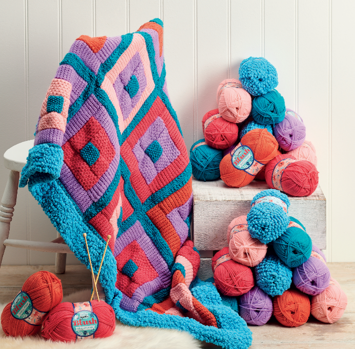 Crochet Log Cabin Blanket 8ply Colour Collection Kit