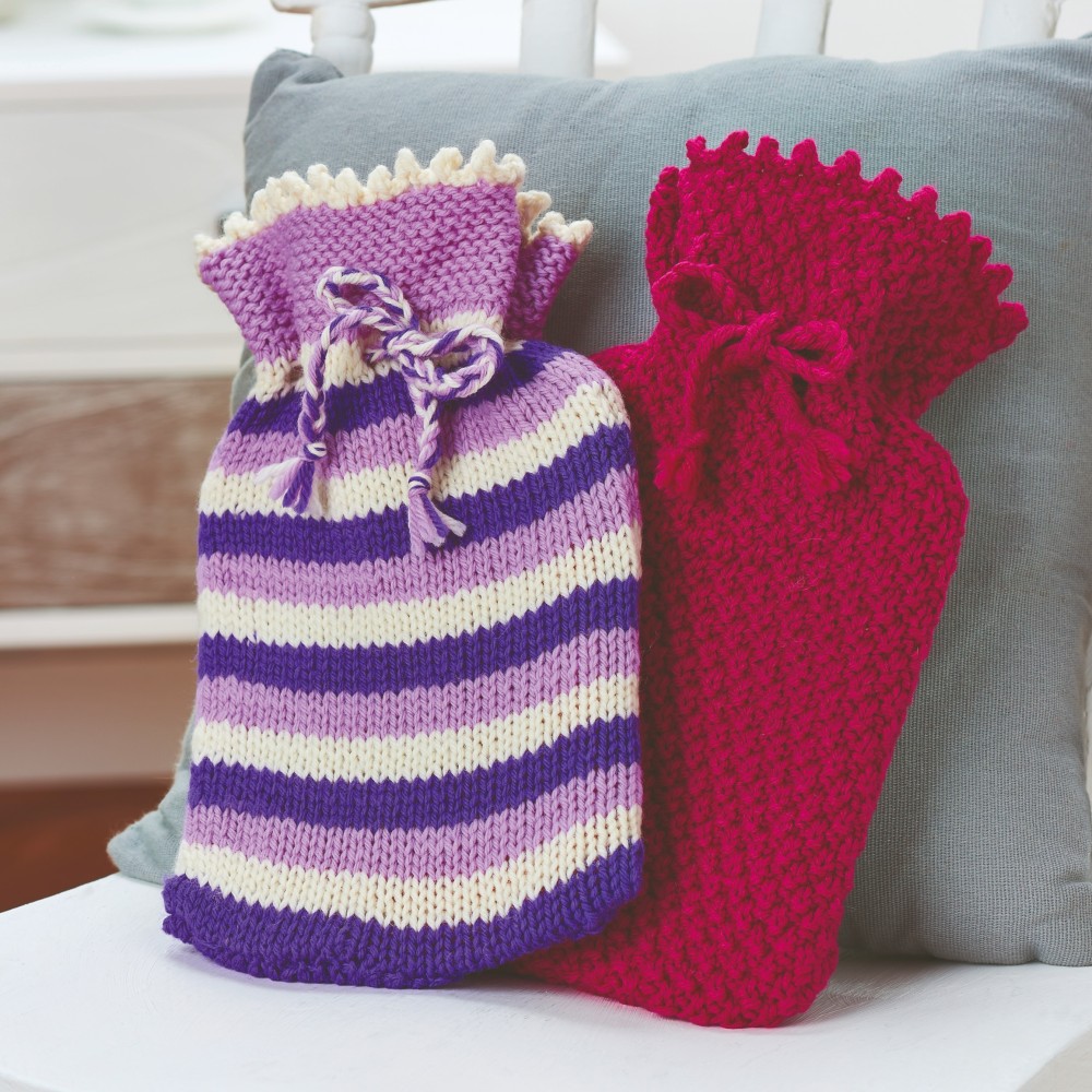 Simple Hot Water Bottles | Knitting Patterns | Let's Knit Magazine