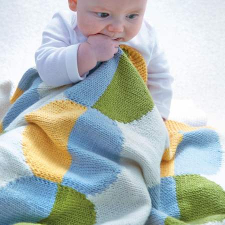 Intarsia Baby Cot Blanket | Knitting Patterns | Let's Knit Magazine