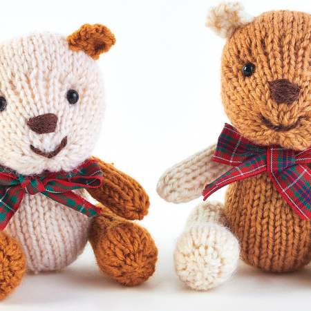 Mini Classic Teddies | Knitting Patterns | Let's Knit Magazine
