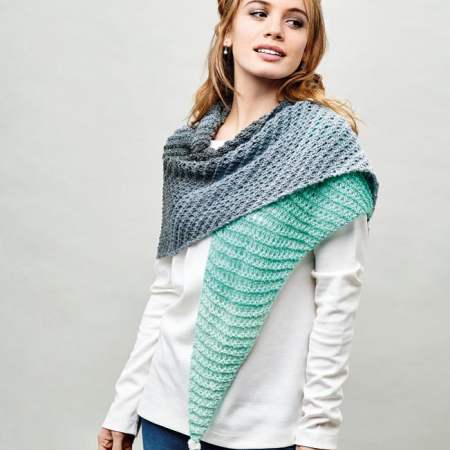 Sparkle Yarn Cake Shawl | Knitting Patterns | Let's Knit Magazine