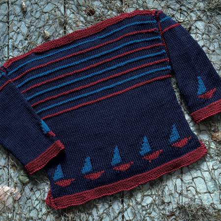 Child’s Sailing Jumper | Knitting Patterns | Let's Knit Magazine