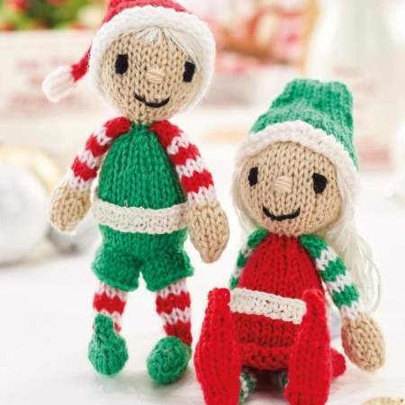 Quick Christmas Elves | Knitting Patterns | Let's Knit Magazine