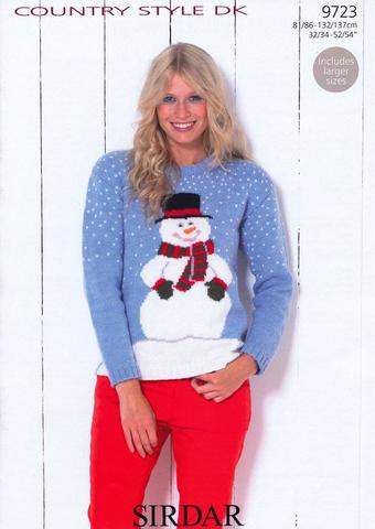 xmas jumper knitting patterns free