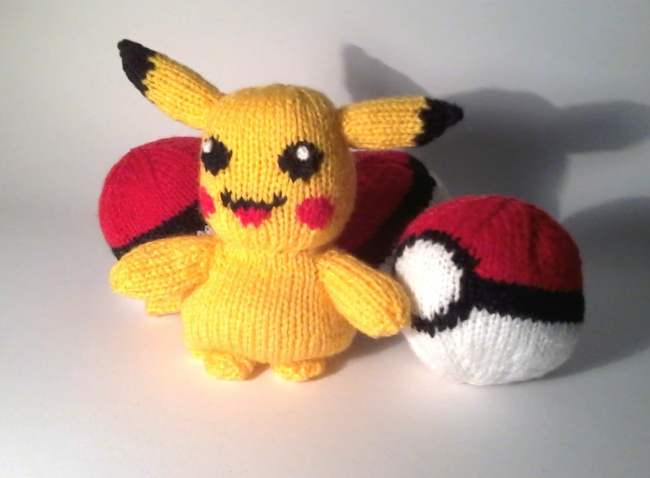 Updated Our Pik Achu Of Pokemon Knitting Patterns Blog Let S Knit Magazine