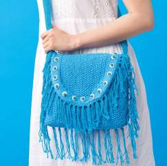 Boho Tassel Bag Knitting Pattern Knitting Pattern