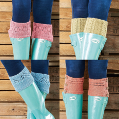 Four Boot Toppers Knitting Patterns - Knitting Pattern