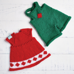 Bunnies’ Christmas Outfits Knitting Pattern (clothes only) - Knitting Pattern