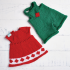 Bunnies’ Christmas Outfits Knitting Pattern (clothes only) Knitting Pattern