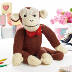 Val Pierce Monkey Toy Knitting Pattern - Knitting Pattern