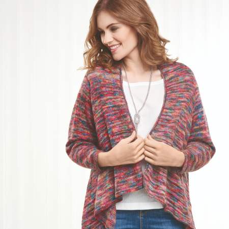 Easy Waterfall Cardigan | Knitting Patterns | Let's Knit Magazine