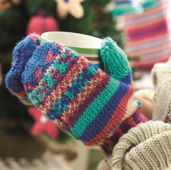 Winter Fair Isle Mittens Knitting Pattern Knitting Pattern