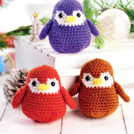 Crochet Penguin Trio crochet Pattern